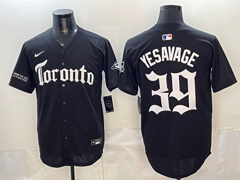 Men 2026 Toronto Blue Jays #39 Yesavage Black 5th generation Joint Name Nike MLB Jersey style 002